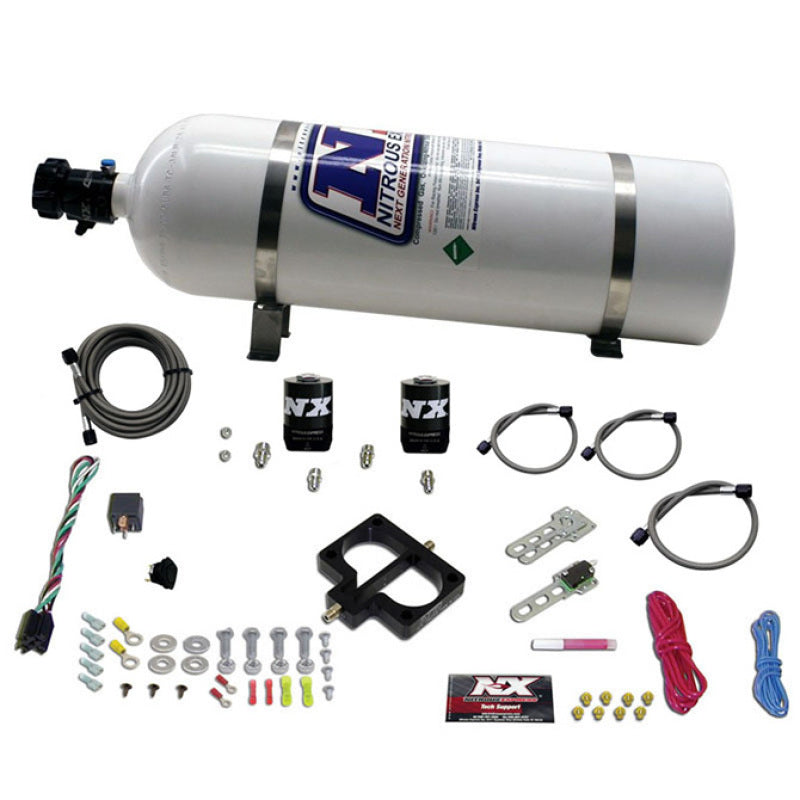 Nitrous Express Dodge TBI (Magnum) Nitrous Plate Kit (Magnum Engine) w/15lb Bottle, product view 1