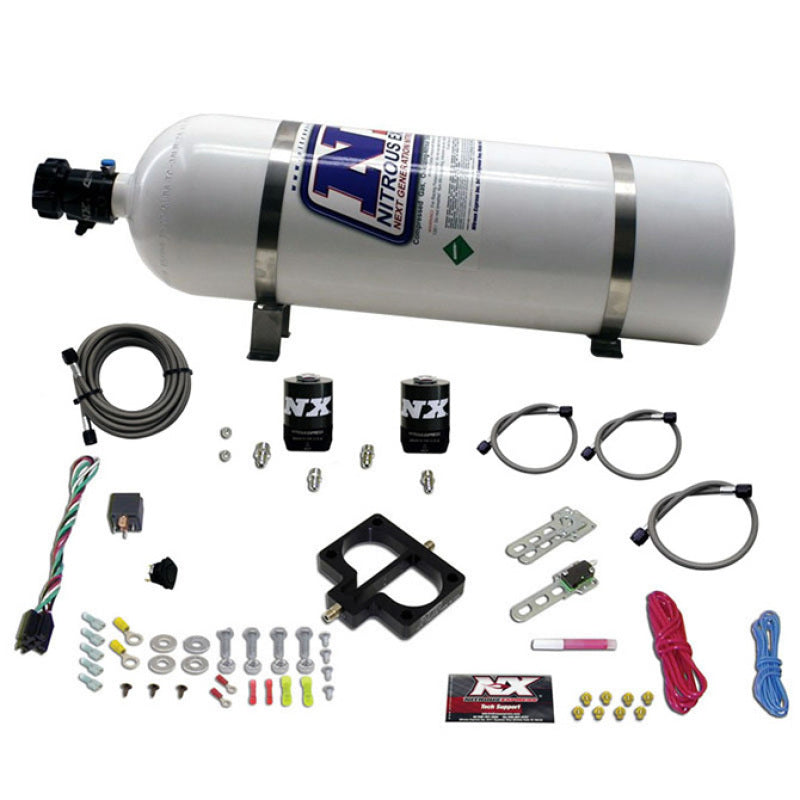 Nitrous Express Dodge TBI (Magnum) Nitrous Plate Kit (Magnum Engine) w/15lb Bottle, product view 2