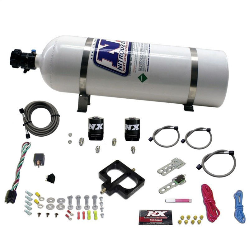 Nitrous Express Dodge TBI (Magnum) Nitrous Plate Kit (Magnum Engine) w/15lb Bottle, product view 3