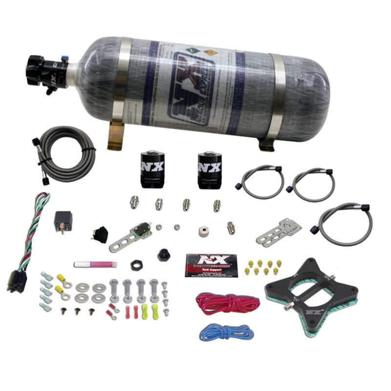 Nitrous Express 96-04 Ford Mustang 4.6L 2 Valve Nitrous Plate Kit w/Composite Bottle, product view 1