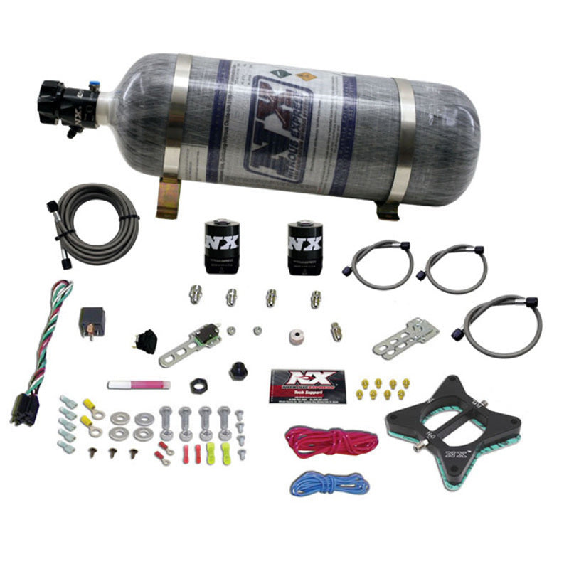 Nitrous Express 96-04 Ford Mustang 4.6L 2 Valve Nitrous Plate Kit w/Composite Bottle, product view 3