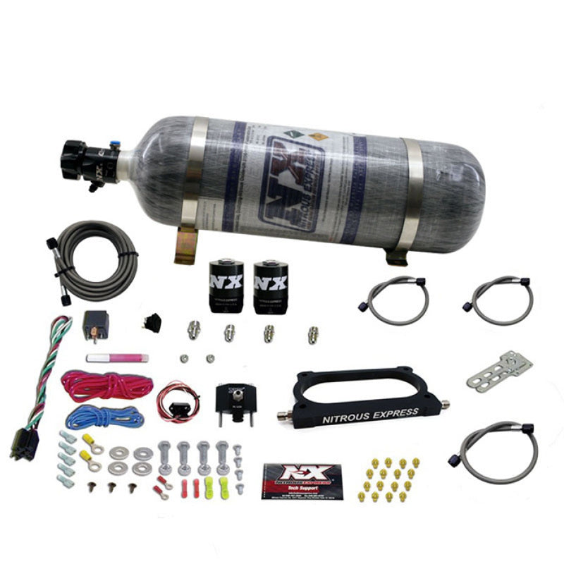 Nitrous Express 07-14 Ford Mustang GT500 Nitrous Plate Kit (50-250HP) w/Composite Bottle, product view 1