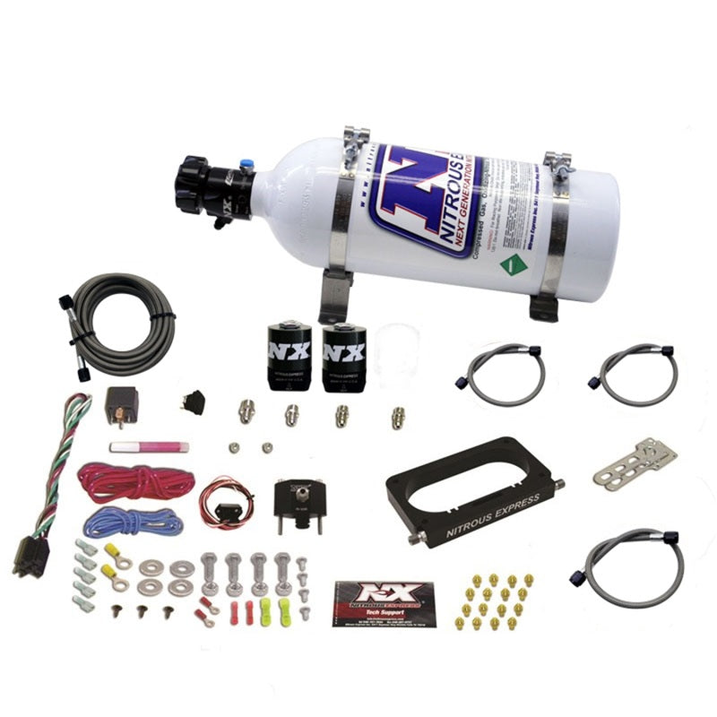 Nitrous Express 96-04 Ford Mustang Cobra/Mach 1 4 Valve Nitrous Kit (50-300HP) w/5lb Bottle, product view 1