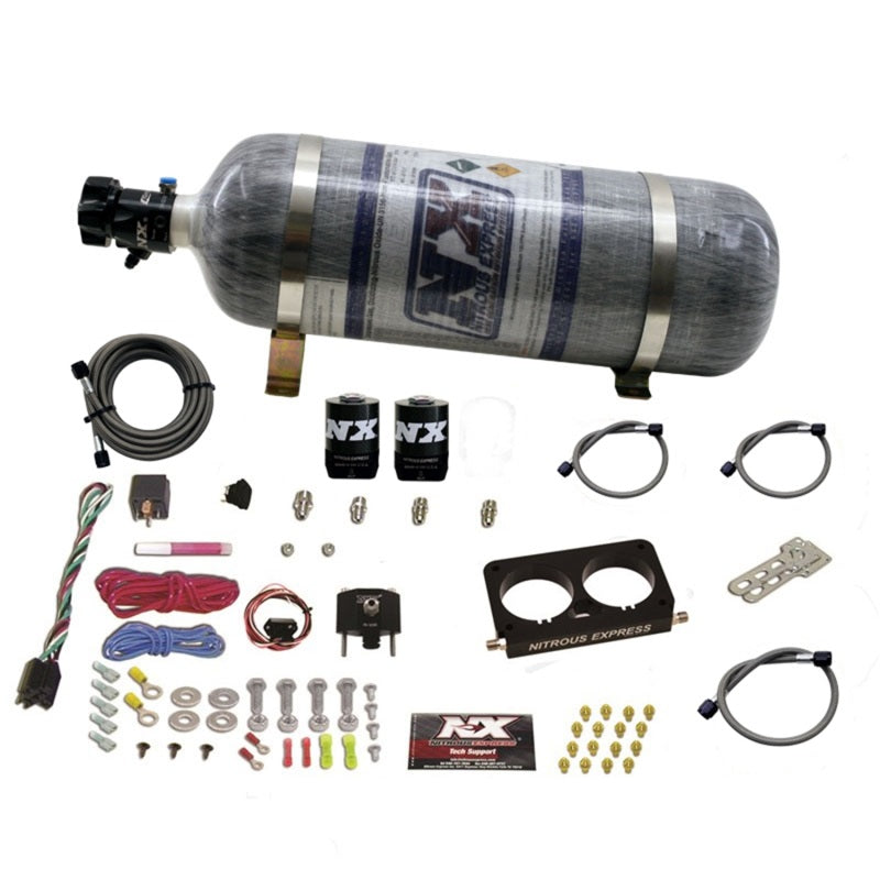 Nitrous Express 96-04 Ford Mustang Cobra 4 Valve (Stock TB) Nitrous Kit (50-300HP) w/Comp Bottle, product view 3