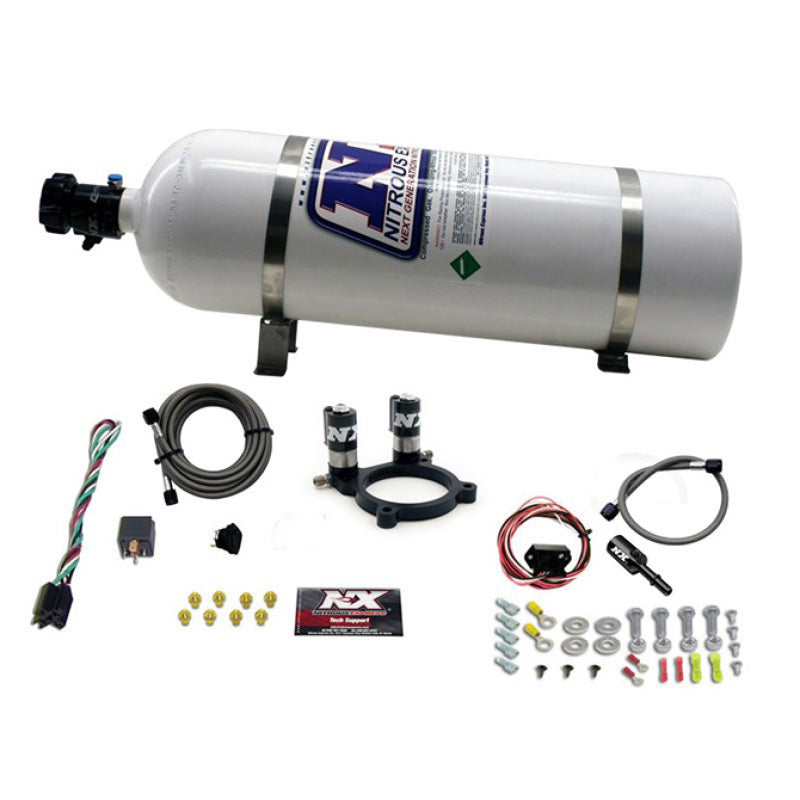 Nitrous Express Ford 3.5L/3.7L V6 Nitrous Plate Kit w/15lb Bottle, product view 2