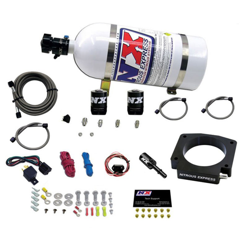 Nitrous Express 15-17 Ford Mustang GT350 5.2L Nitrous Plate Kit w/10lb Bottle, product view 3