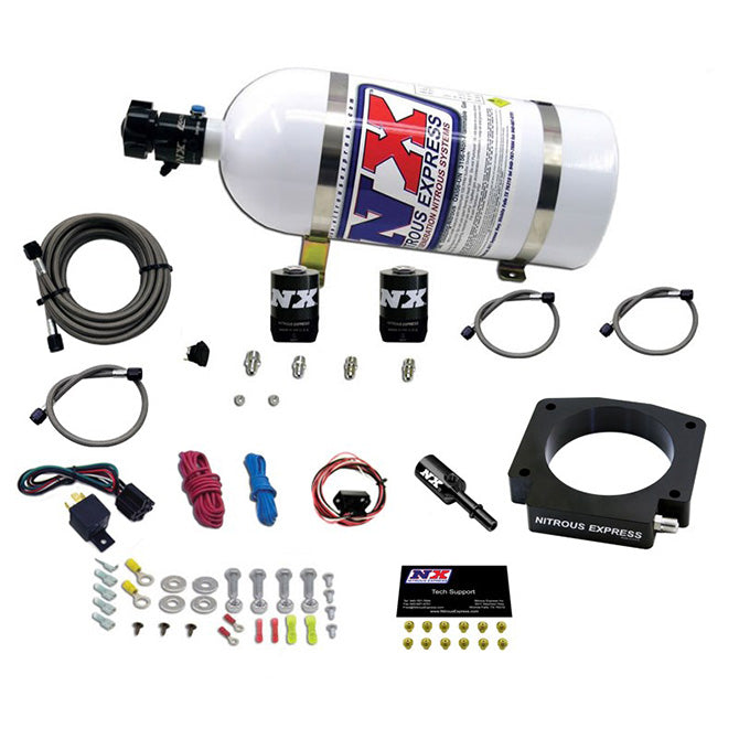Nitrous Express 15-17 Ford Mustang GT350 5.2L Nitrous Plate Kit w/10lb Bottle, product view 5