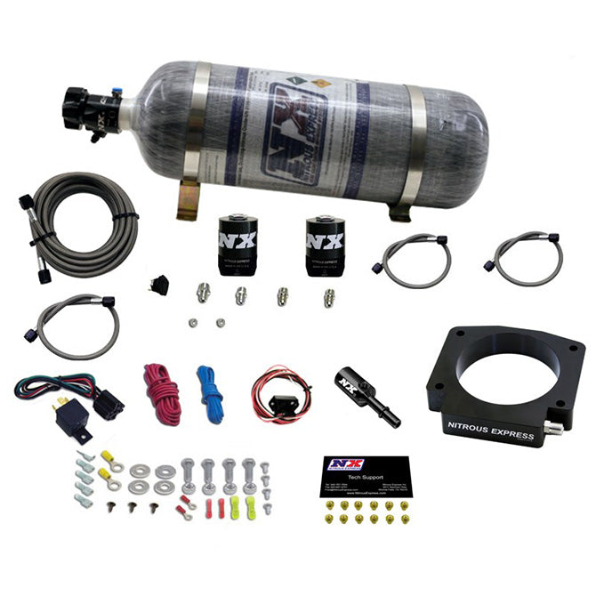 Nitrous Express 15-17 Ford Mustang GT350 5.2L Nitrous Plate Kit w/12lb Bottle, product view 5