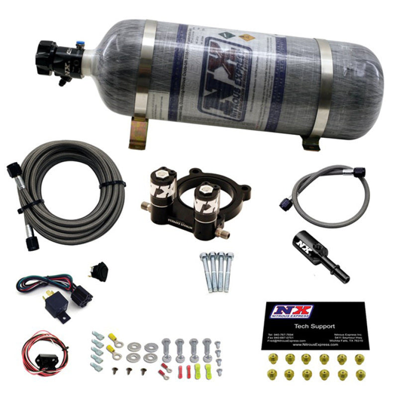 Nitrous Express Ford 2.3L Ecoboost Nitrous Plate Kit w/12lb Bottle, product view 2