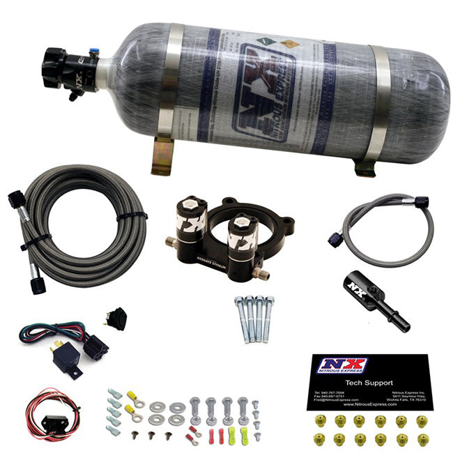 Nitrous Express Ford 2.3L Ecoboost Nitrous Plate Kit w/12lb Bottle, product view 5