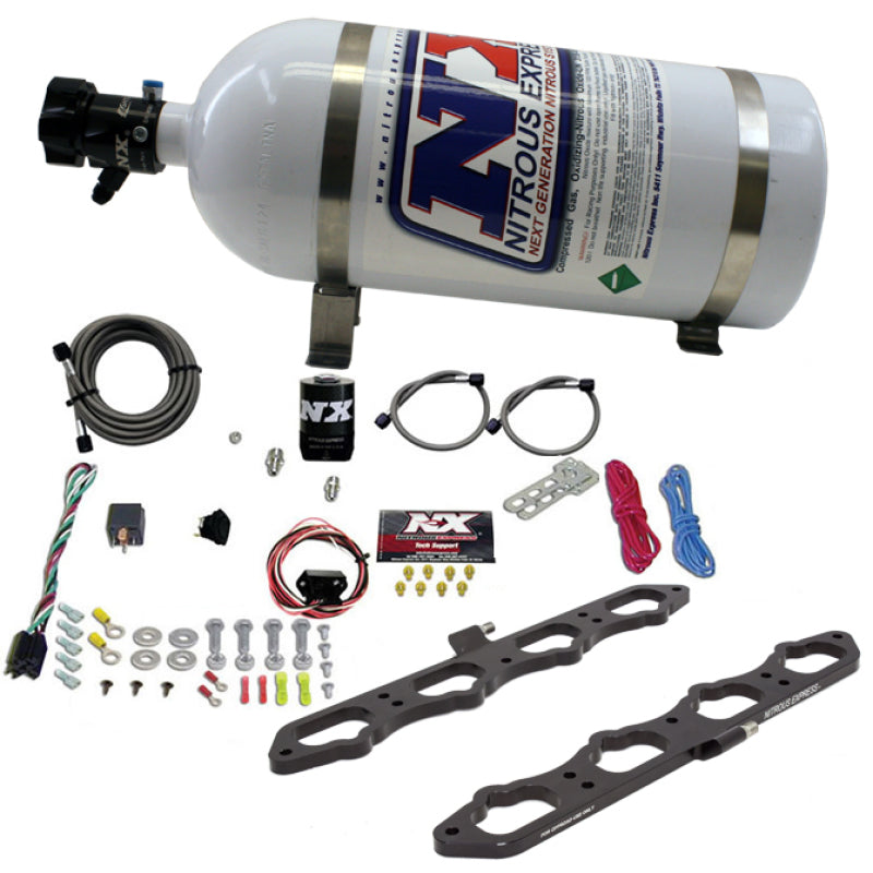 Nitrous Express 2018+ Ford 5.0L Coyote Dry Direct Port Plate System w/10lb Bottle, product view 1