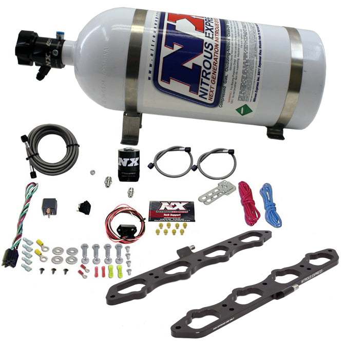 Nitrous Express 2018+ Ford 5.0L Coyote Dry Direct Port Plate System w/10lb Bottle, product view 3