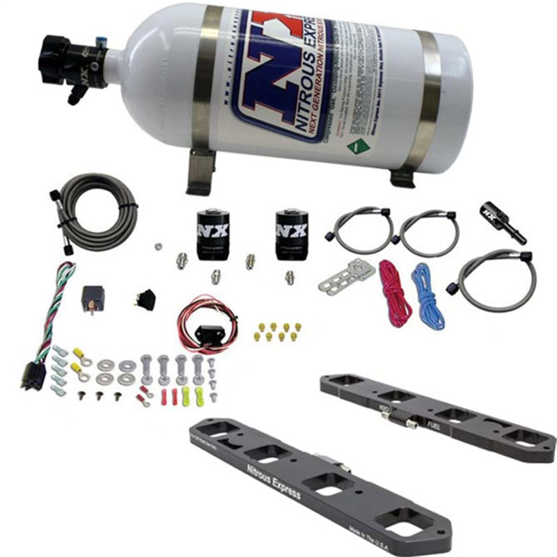 Nitrous Express Dodge/Ram 5.7L/6.1L/6.4L Hemi Direct Port Plate System w/10lb Bottle, product view 1