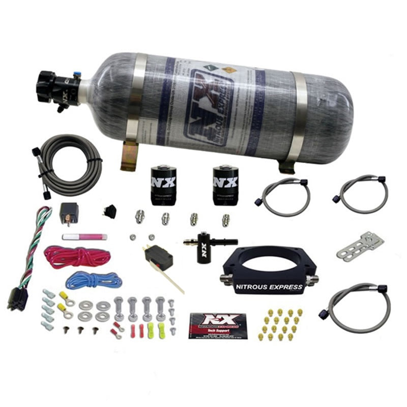 Nitrous Express LT2 C8 Nitrous Plate Kit (50-300HP) w/Composite Bottle, product view 1