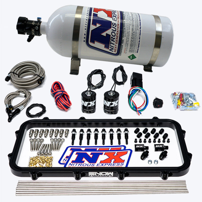 Nitrous Express Holley Hi-Ram Dry Direct Port Plate Nitrous System w/ 5lbs Bottle, product view 1