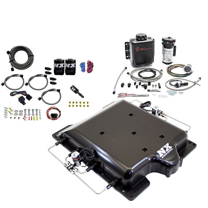 Nitrous Express Dodge Hellcat Supercharger Lid Nitrous & Water Injection Kit (100-400HP) w/o Bottle, product view 1