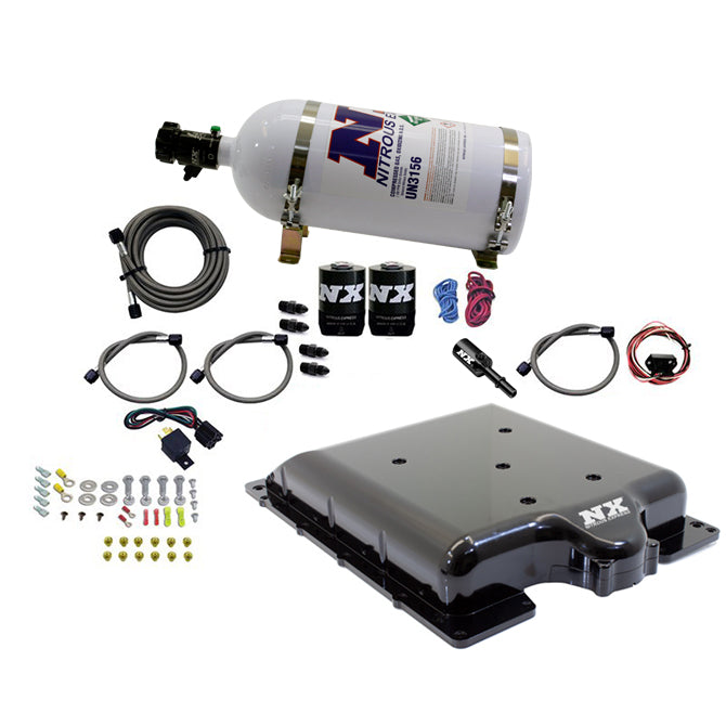 Nitrous Express Dodge Hellcat/Demon Supercharger Lid Nitrous Kit (100-400HP) w/10lb Bottle, product view 1