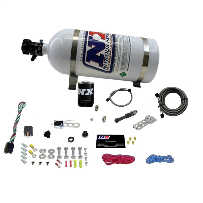 Nitrous Express Dry EFI Single Nozzle Nitrous Kit (35-150HP) w/10lb Bottle, product view 1