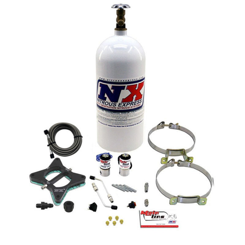Nitrous Express 96-04 Ford Mustang GT 4.6L 2 Valve Mainline EFI Nitrous Kit w/10lb Bottle, product view 1
