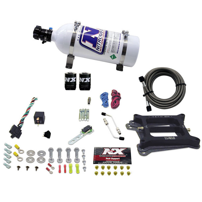 Nitrous Express 4150 4-BBL/Gasoline Nitrous Kit (50-300HP) w/5lb Bottle, product view 2