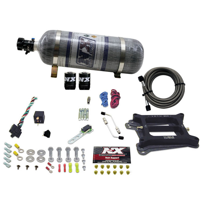 Nitrous Express 4150 4-BBL/Gasoline Nitrous Kit (50-300HP) w/Composite Bottle, product view 2