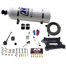Load image into Gallery viewer, Nitrous Express 4150 4-BBL/Gasoline Nitrous Kit (50-300HP) w/15lb Bottle, product view 1