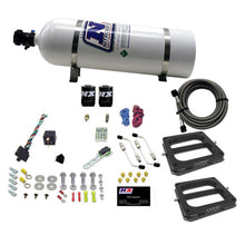 Load image into Gallery viewer, Nitrous Express Dual/Dominator/Gasoline Nitrous Kit (50-300HP) w/15lb Bottle, product view 1