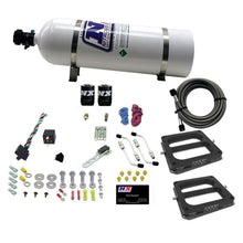 Load image into Gallery viewer, Nitrous Express Dual/Dominator/Gasoline Nitrous Kit (50-300HP) w/15lb Bottle, product view 3