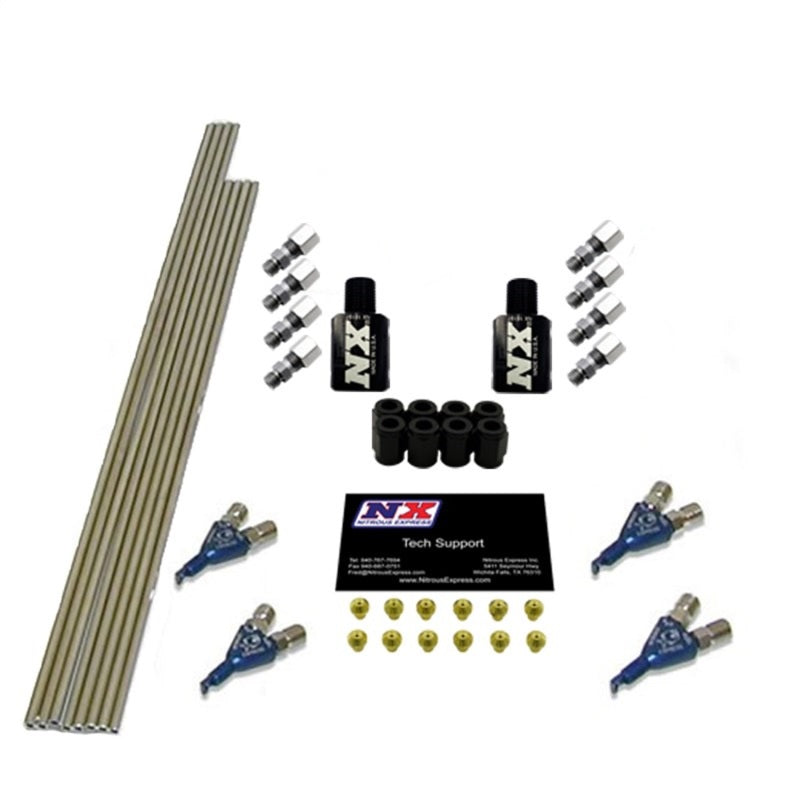 Nitrous Express 4 Cyl Piranha Conversion for Single Nozzle EFI System to Direct Port, product view 1