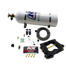 Load image into Gallery viewer, Nitrous Express Q-Jet/Holley Spread Bore Hitman Nitrous Kit (100-150-200HP) w/15lb Bottle, product view 1