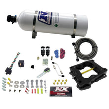 Load image into Gallery viewer, Nitrous Express Q-Jet/Holley Spread Bore Hitman Plus Nitrous Kit (50-200HP) w/15lb Bottle, product view 1