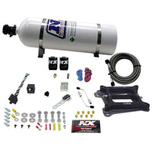 Load image into Gallery viewer, Nitrous Express 4150 4-BBL/Gasoline Nitrous Kit (100-500HP) w/15lb Bottle, product view 1