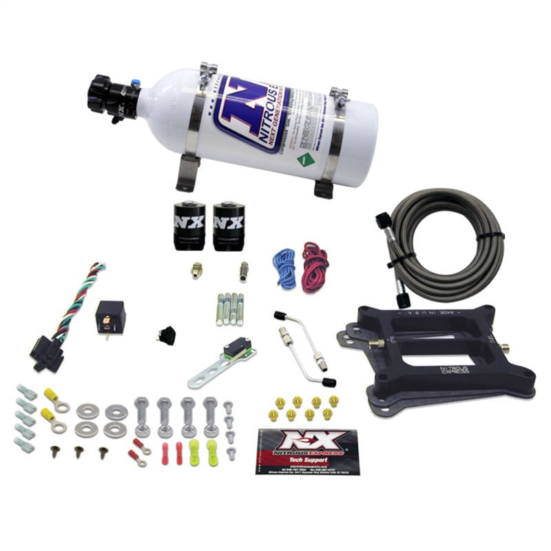 Nitrous Express 4150 4-BBL/Alcohol Nitrous Kit (100-500HP) w/5lb Bottle, product view 2