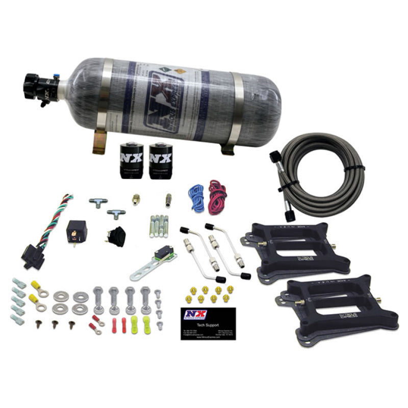 Nitrous Express Dual 4150/Alcohol Nitrous Kit (100-500HP) w/Composite Bottle, product view 2