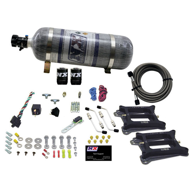 Nitrous Express Dual 4150/Alcohol Nitrous Kit (100-500HP) w/Composite Bottle, product view 5