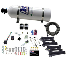 Load image into Gallery viewer, Nitrous Express Dual 4150/Alcohol Nitrous Kit (100-500HP) w/15lb Bottle, product view 2