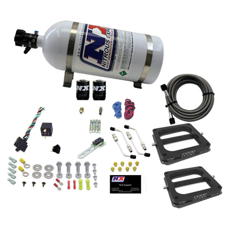Nitrous Express Dual Dom/Gas Nitrous Kit (100-500HP) w/10lb Bottle, product view 1