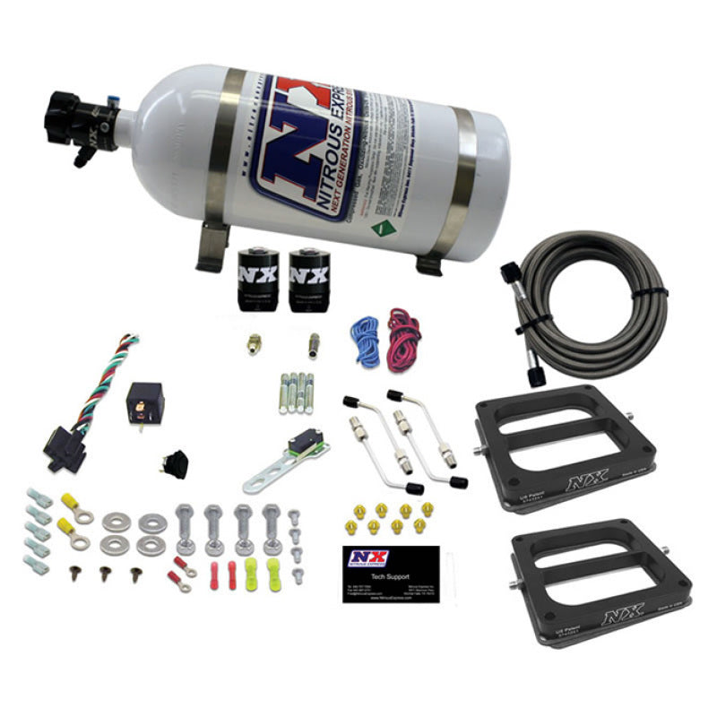 Nitrous Express Dual Dom/Gas Nitrous Kit (100-500HP) w/10lb Bottle, product view 2