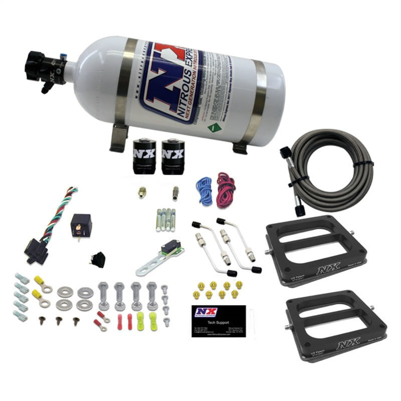 Nitrous Express Dual Dom/Gas Nitrous Kit (100-500HP) w/10lb Bottle, product view 3