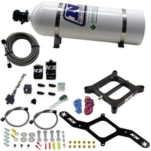 Load image into Gallery viewer, Nitrous Express 4150 RNC Conventional Nitrous Plate Kit w/.375in Solenoid w/15lb Bottle, product view 3