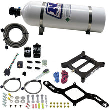 Load image into Gallery viewer, Nitrous Express 4150 RNC Conventional Nitrous Plate Kit w/.375in Solenoid w/15lb Bottle, product view 5
