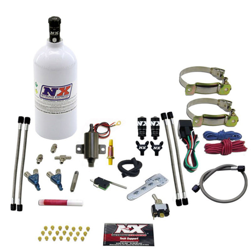 Nitrous Express 2 Cyl Piranha Nitrous Kit w/2.5lb Bottle, product view 3