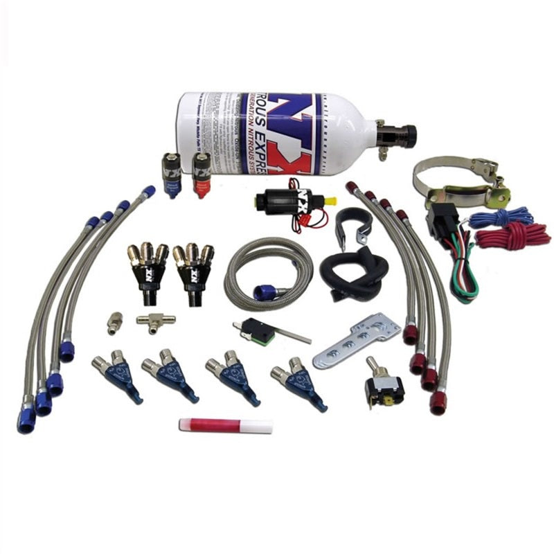 Nitrous Express 4 Cyl Piranha Nitrous Kit w/2.5lb Bottle, product view 3
