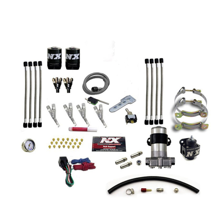 Nitrous Express 4 Cyl Piranha Nitrous Kit (Pro-Mod) w/o Bottle, product view 1