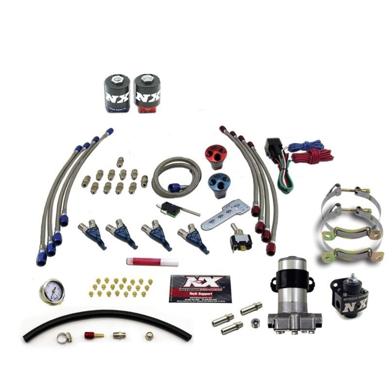 Nitrous Express 4 Cyl Piranha Nitrous Kit (Pro-Mod) w/o Bottle, product view 2
