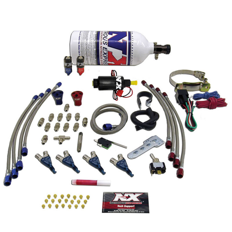 Nitrous Express 4 Cyl Piranha Nitrous Kit (For EFI Applications) w/2lb Bottle, product view 2