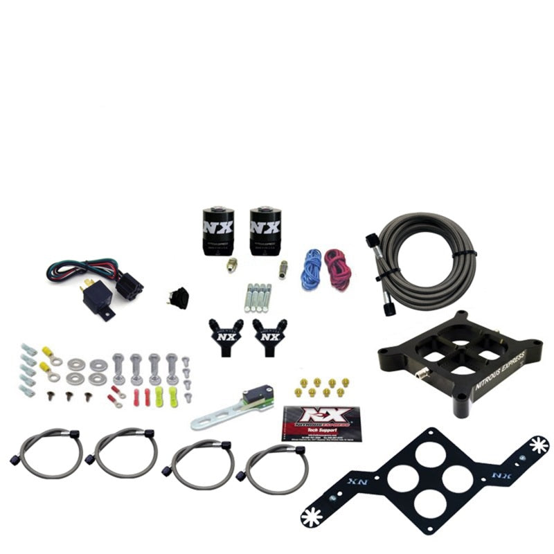 Nitrous Express 4150 Single Entry Billet Crossbar Nitrous Plate Kit (50-300HP) w/o Bottle, product view 1