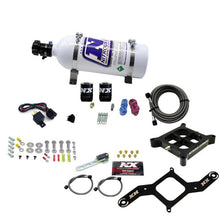 Load image into Gallery viewer, Nitrous Express 4150 Single Entry Billet Crossbar Nitrous Plate Kit (50-300HP) w/5lb Bottle, product view 1