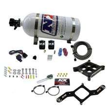 Load image into Gallery viewer, Nitrous Express 4150 Single Entry Billet Crossbar Nitrous Plate Kit (50-300HP) w/10lb Bottle, product view 3