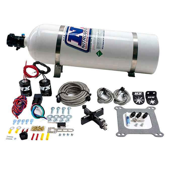 Nitrous Express 4150 Covert Crossbar Plate System Stage 6 50-300HP (15lb Bottle), product view 3